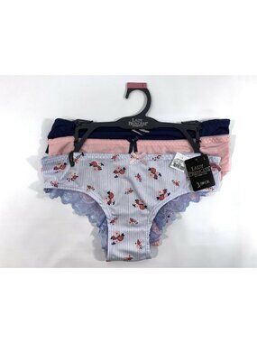 Lady Princess Intimates Womens 3-Pack Lace & Floral Panties Size L